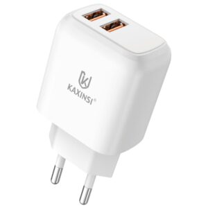 KC-221: EU 2.4A Convertible charger with adapter charging and two USB-A