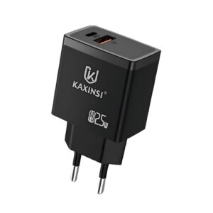 KC-287: EU 25W fast charging with convertible charger and USB-A+C