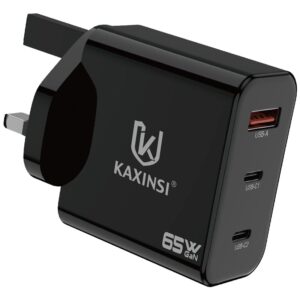 KC-327: UK GaN 65W Super fast charging with convertible charger and USB-A+C+C