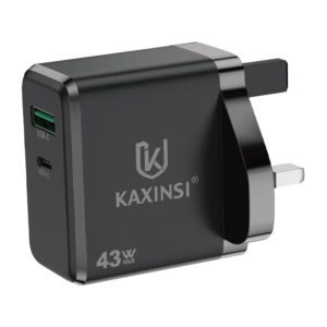 KC-328: UK GaN 43W Super fast charging with convertible charger and USB-A+C
