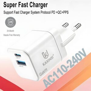 KC-331: EU 35W GaN fast charging with convertible charger and USB-A+C