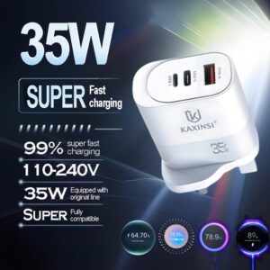 KC-336: EU 35W fast charging with convertible charger and USB-A+C+L