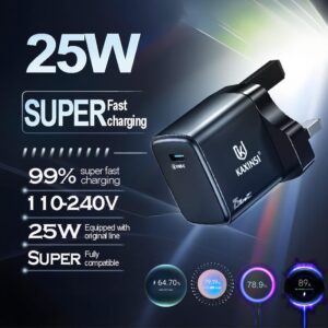 KC-348: UK 25W fast charging with USB-C