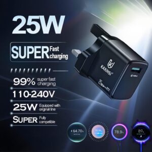 KC-349: UK 25W fast charging with USB-A