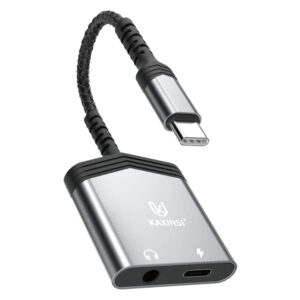 KJ-68: 60W Type-C 2in1 Fast Charging with 3.5mm+USB-C