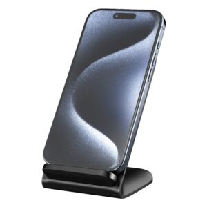 KM-28: 15W magnetic wireless phone stand charger with Type-C Port charge