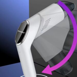 KM-34: Car rotate open dust collecting bin with cordless design