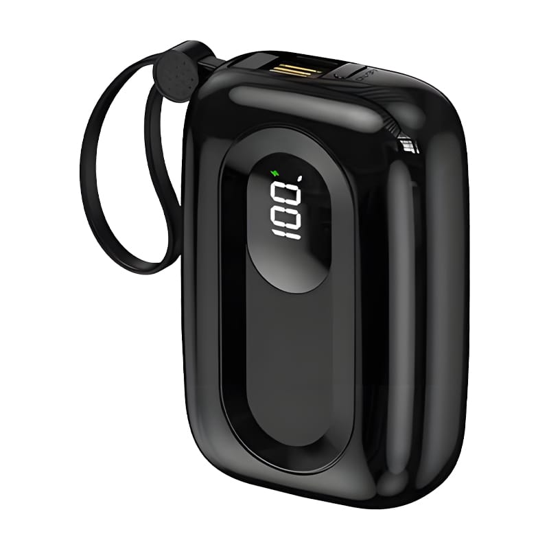 KP-355: 10000mah 22.5W Fast Charging Power Bank lightning and T-C cable