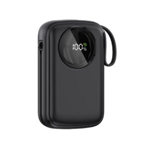 KP-356: 10000mah 22.5W LED Fast Charging Power Bank with lightning and T-C cable