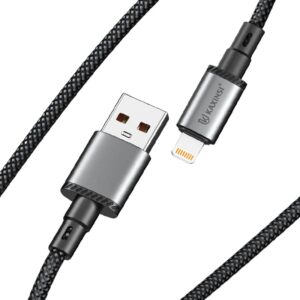 KU-08: 3A Output MAX fast charge Nylon cable with Lighting