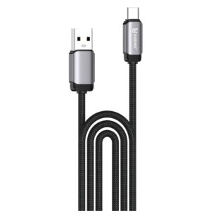 KU-132: 3A output Max USB-A to Type-C Bio-Nylon cable