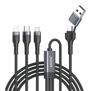 KU-65: 5A 5 in 1fast charging cable with multifunctional travel data cable
