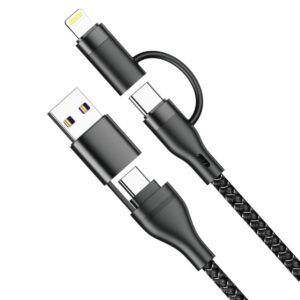 KU-67: 3A 5 in 1 Surprisingly soft PD+USB charging cable with multifunctional travel data cable
