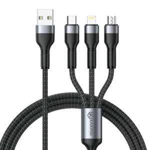 KU-68: 3A 5 in 1 USB charging cable with multifunctional travel data cable
